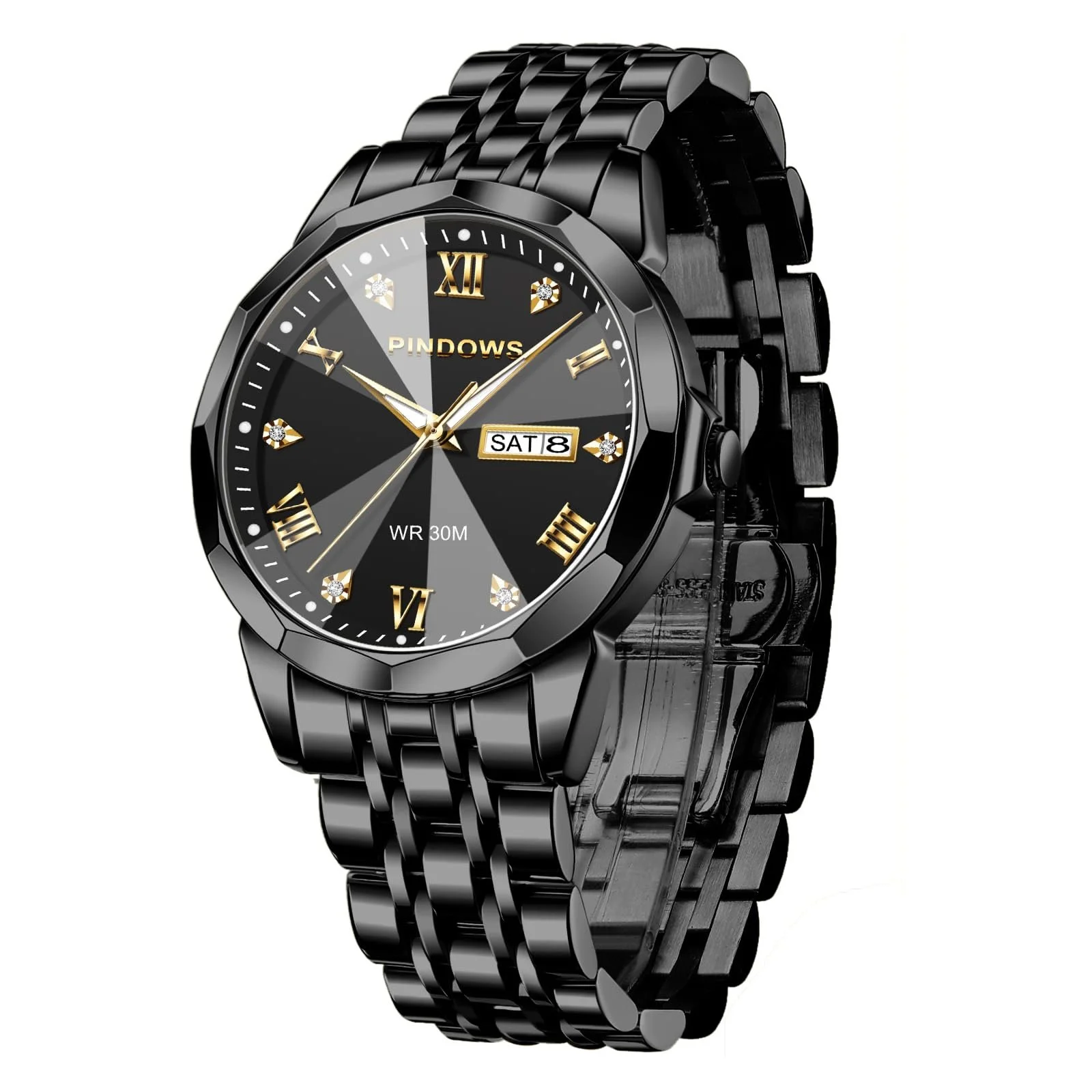 Чоловічий годинник PINDOWS Кварцовий Аналоговий Водонепроникний, фото №2