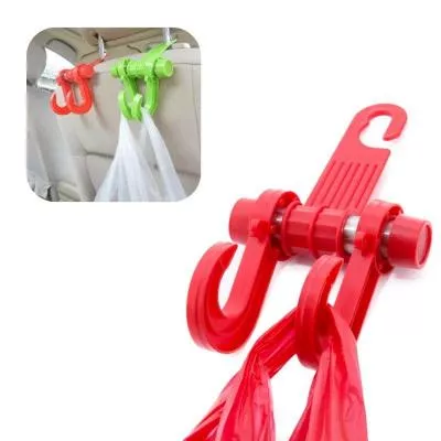 Универсальный автодержатель EXTRADIGITAL для сумок и пакетов Car Hook CC-598 Red CMH4126, фото №4