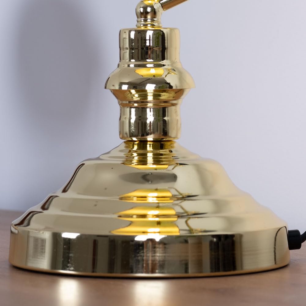 Настольная лампа банкира Globo 1x E27 37 x 25 см Зеленая, фото №7