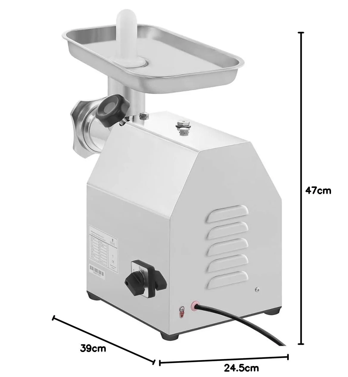 Мясорубка электрическая Royal Catering ECO RCFW 140-850ECO 850 Вт 140 кг/ч Нержавеющая сталь, фото №7