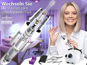 Професійний пристрій для манікюру та педикюру Фрезерний 30 000 обертів з алмазним шліфувальним кругом synthetic.ua - Фото 1