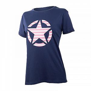 Футболка JEEP  OVERSIZE STAR Striped Print Turn S - Фото 1
