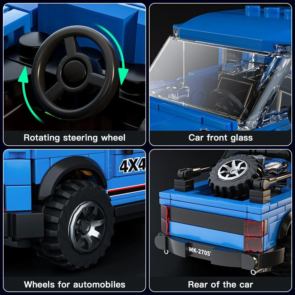 Конструктор Позашляховик Mould King Speed Champion 27057 150, 465 деталей, фото №6 Конструктор Позашляховик Mould King Speed Champion 27057 150, 465 деталей, фото №6