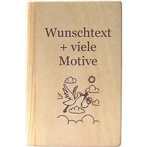 Скарбничка дитяча дерев'яна з гравіюванням 11 x 5.5 x 16.5 см - Фото 1