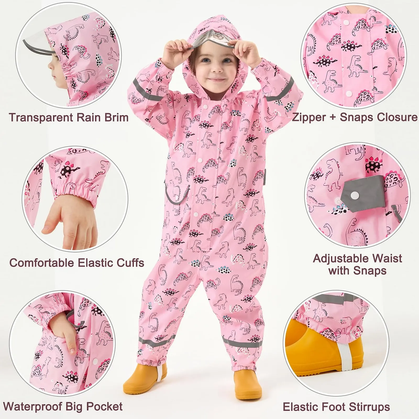 Дощовий комбінезон Fewlby Дитячий водонепроникний, фото №3 Дощовий комбінезон Fewlby Дитячий водонепроникний, фото №3