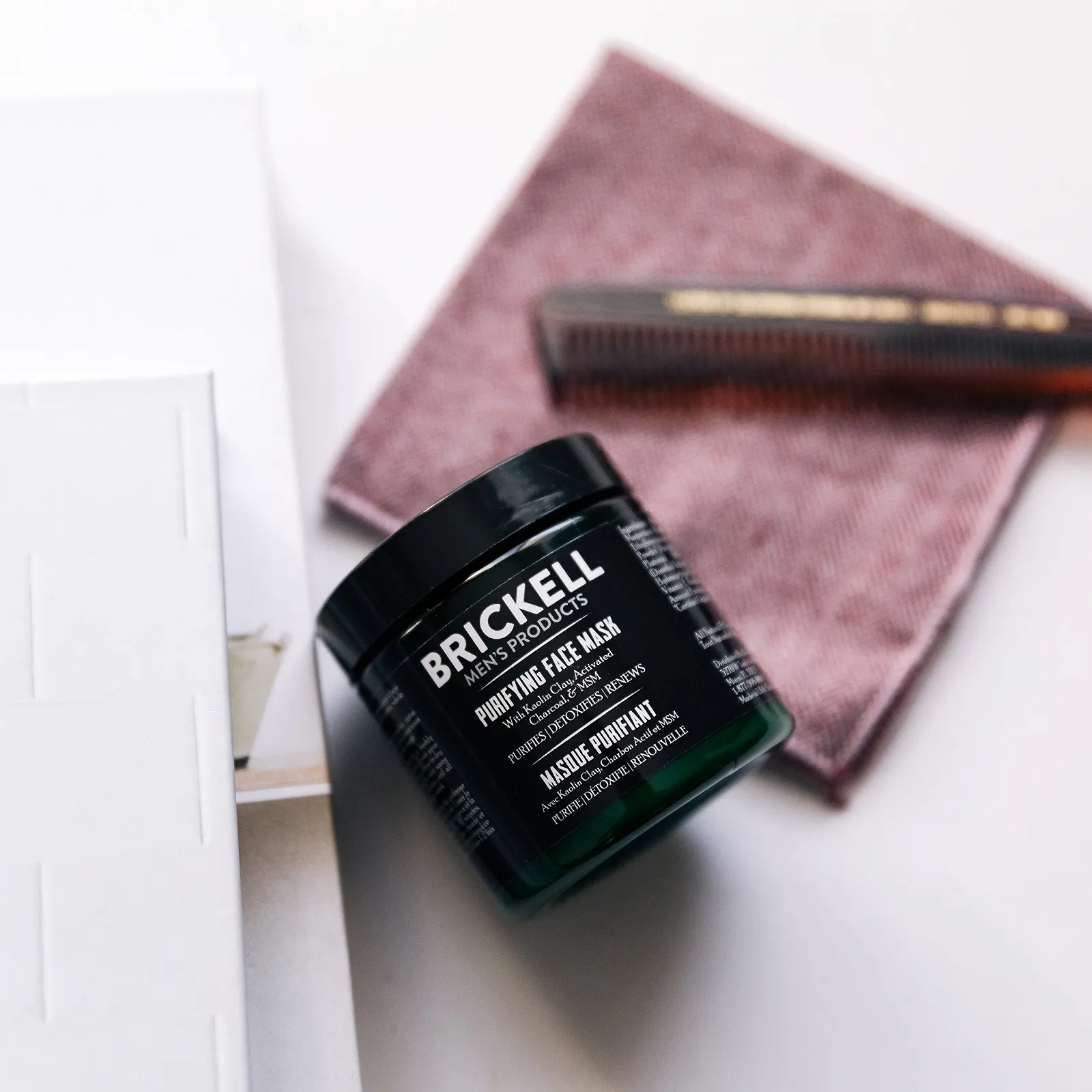 Маска для обличчя Brickell Men's Purifying Charcoal з активованим вугіллям 4 унції, фото №5