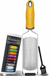 Терка Zester Premium, для пармезана/лимона/мускатного ореха/имбиря, чрезвычайно острое лезвие из нержавеющей стали - Фото 1