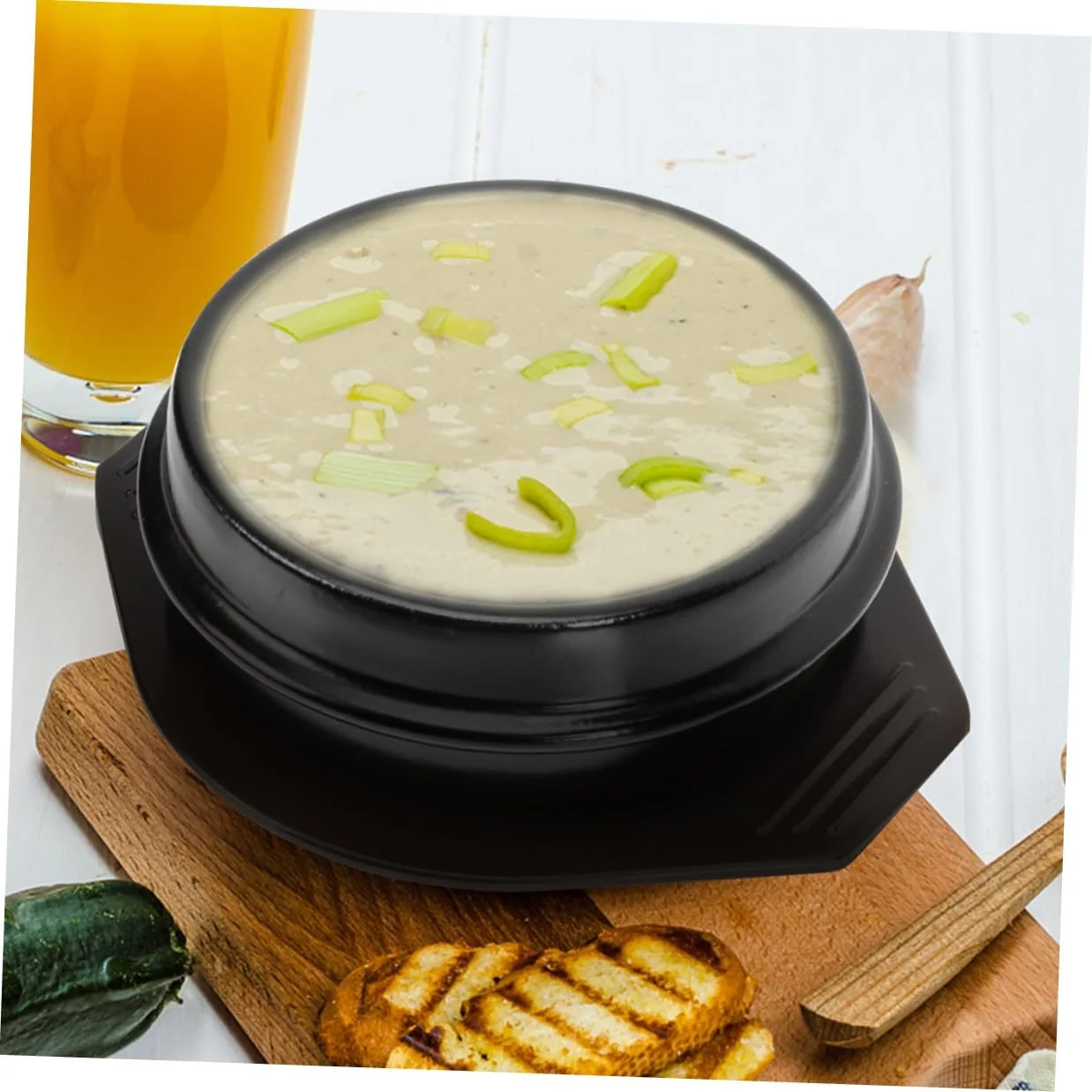 Кастрюля VALICLUD керамическая с термостойкой подставкой для бибимбапа и супа, фото №6 Кастрюля VALICLUD керамическая с термостойкой подставкой для бибимбапа и супа, фото №6