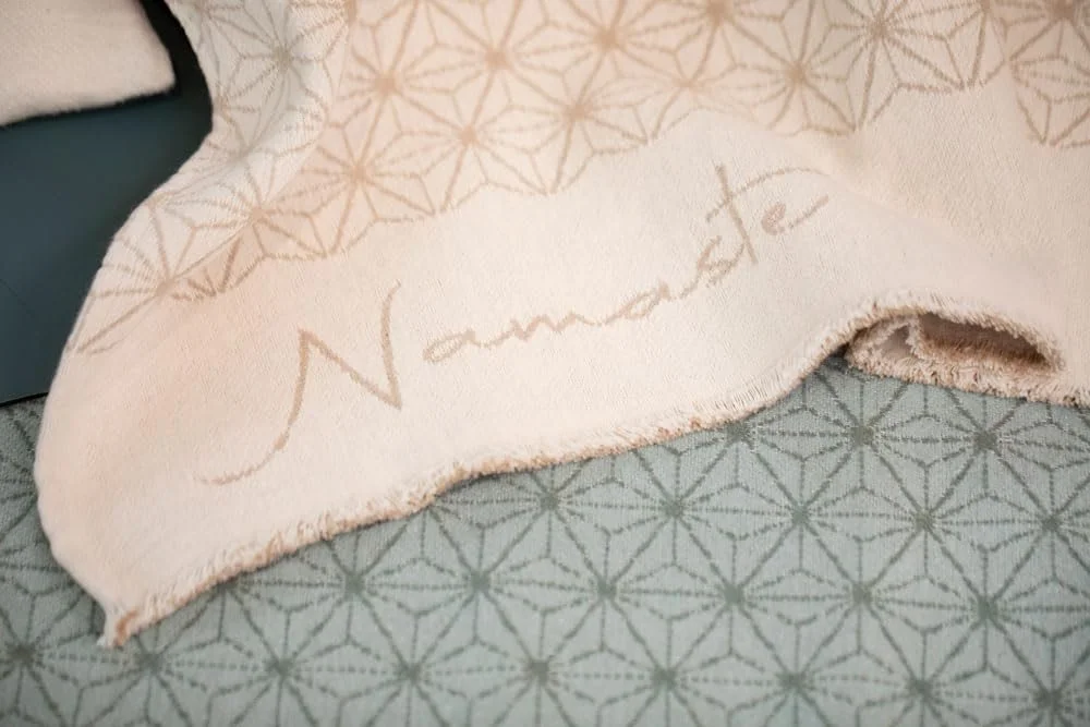 Покривало для йоги David Fussenegger Nova Namasté 180 x 145 см Сирий Білий, фото №4