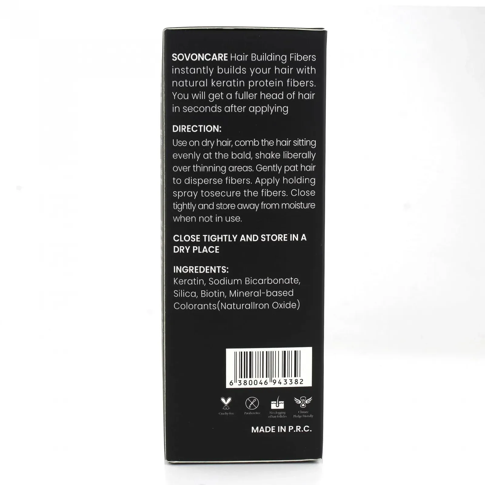 Пудра для волосся Scattered Hair для стоншеного волосся, натуральна невидима пудра для коренів (Чорний), фото №9