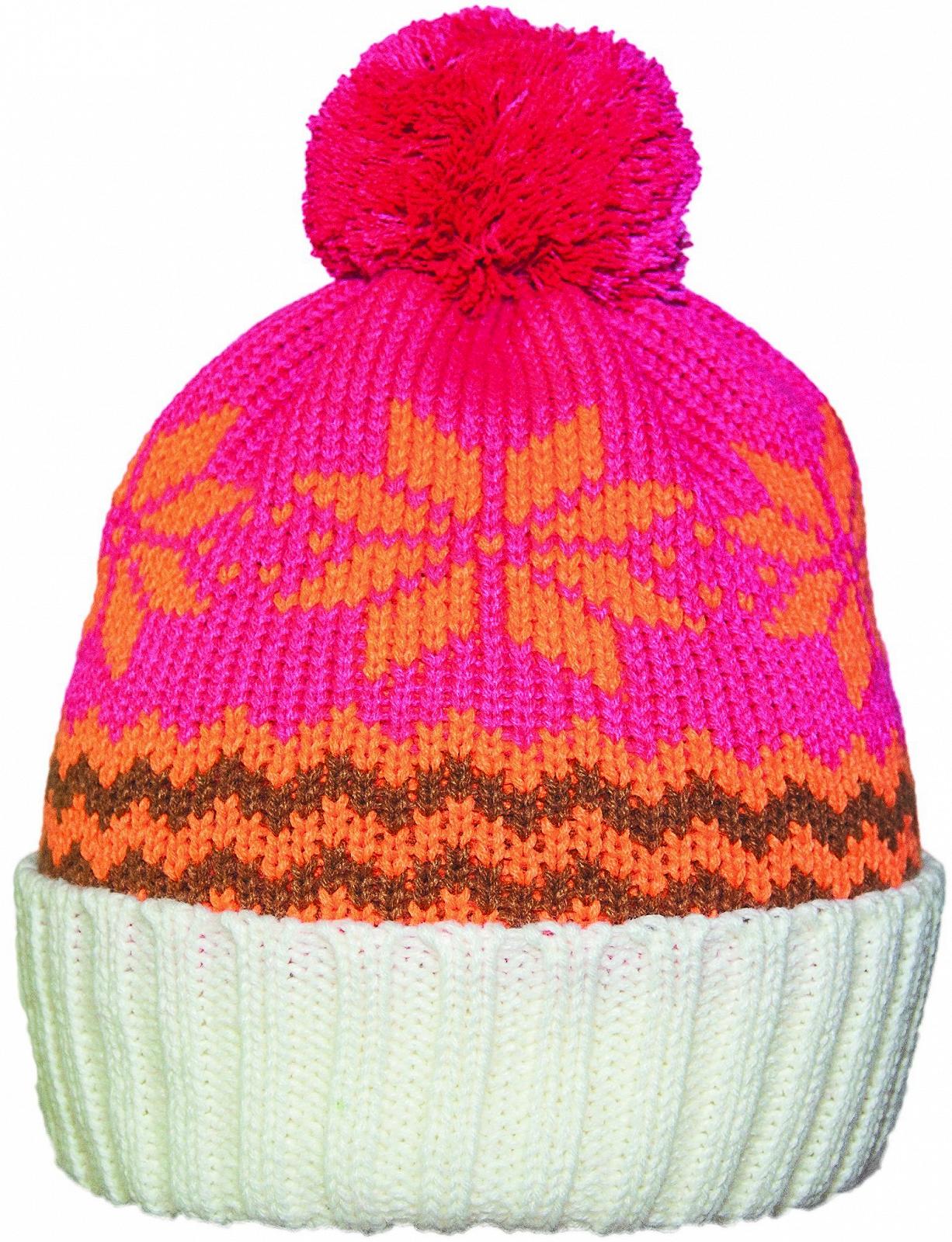 Шапка-біні з помпоном для дівчинки, фото №1 Шапка-біні з помпоном для дівчинки, фото №1