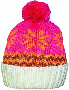 Шапка-біні з помпоном для дівчинки - Фото 1
