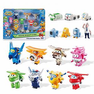 Фигурки Transform-a-Bots Alpha Group Co., Ltd. Super Wings World Airport Crew Series 1 Коллекционный набор 15 штук 5,1 см - Фото 1