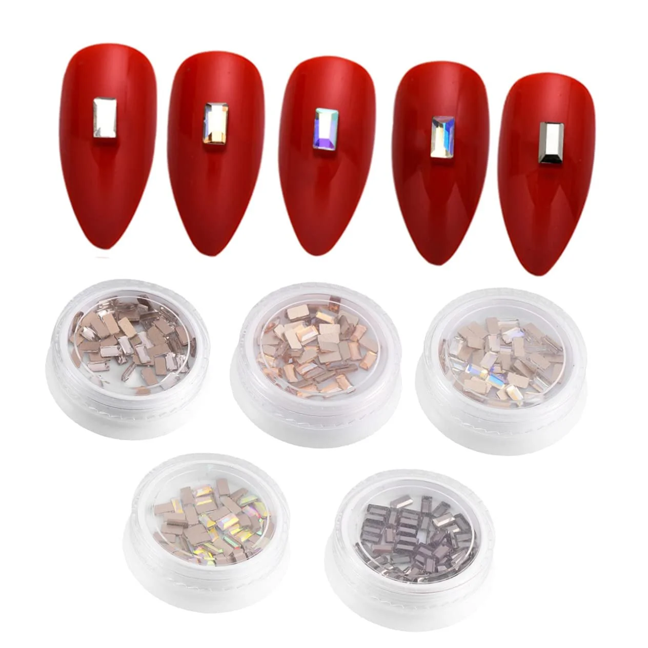 Стразы для ногтей Маникюр Наклейка Кристаллы для ногтей Мини-цилиндр Повязка на голову Стразы для маникюра для ногтей Украшение для ногтей Стразы для ногтей, фото №1