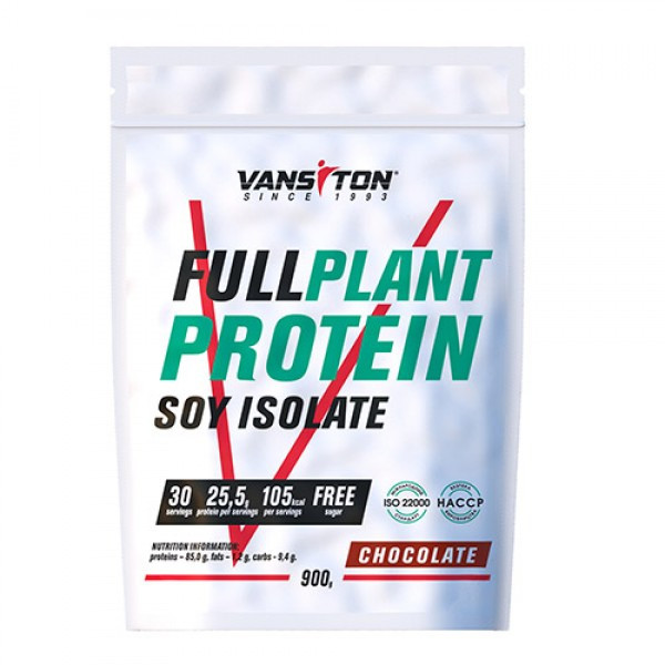 Протеин Соевый изолят Plant protein 900г Шоколад Vansiton, фото №1