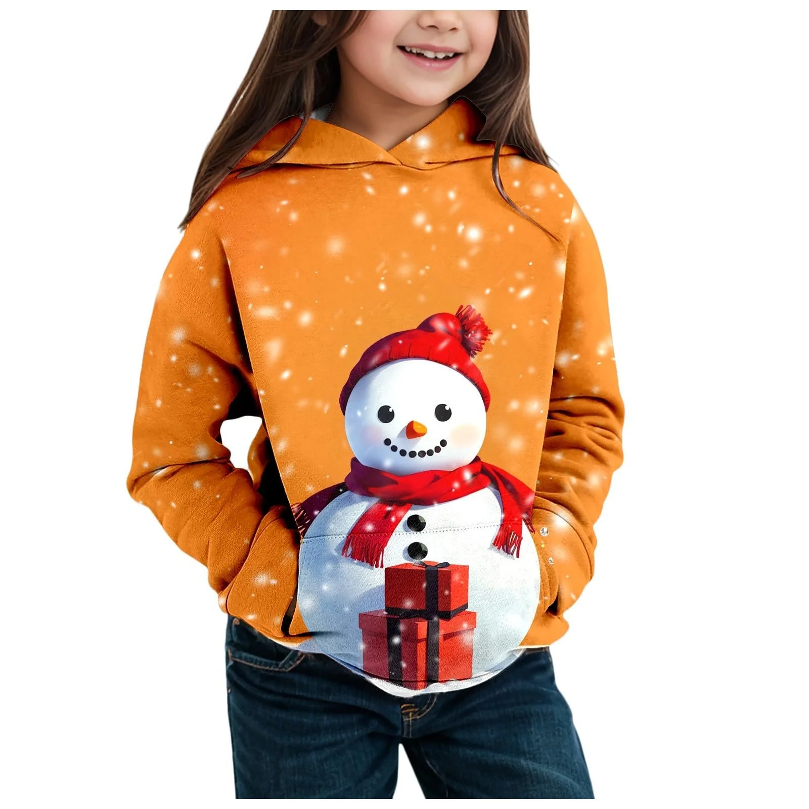 Різдвяний дитячий Світшот з довгими рукавами і модним принтом, фото №1