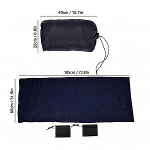 Спальний мішок Kelepu Outdoor USB з підігрівом на блискавці з поліестеру теплий synthetic.ua - Фото 1