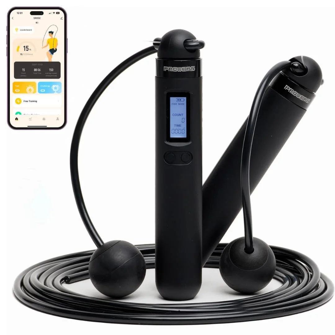 Розумна скакалка Smart Jump Rope Бездротова з додатком лічильником калорій та акумулятором Crossfit, фото №1
