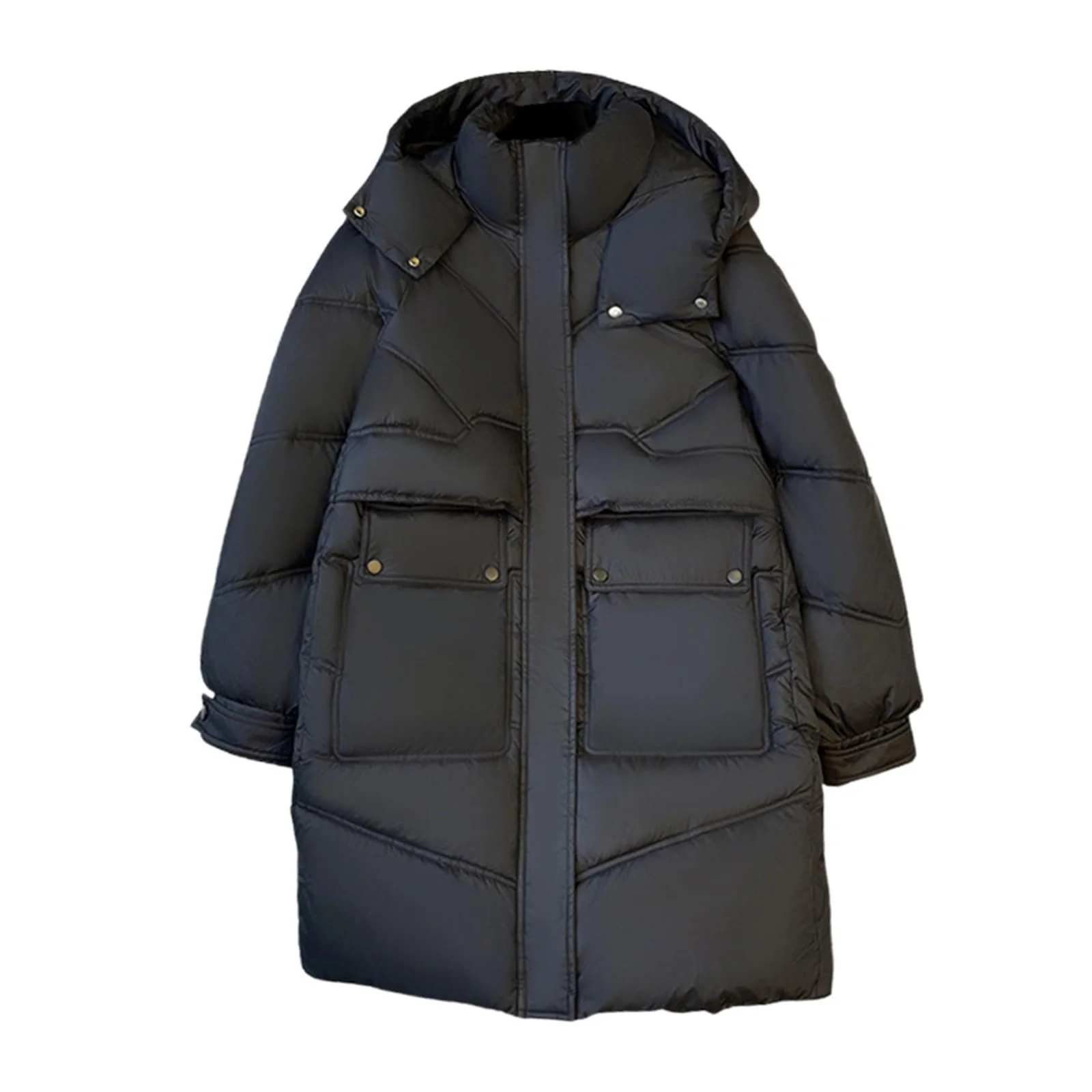 Пуховик Женская Куртка Длинная, фото №4 Пуховик Женская Куртка Длинная, фото №4