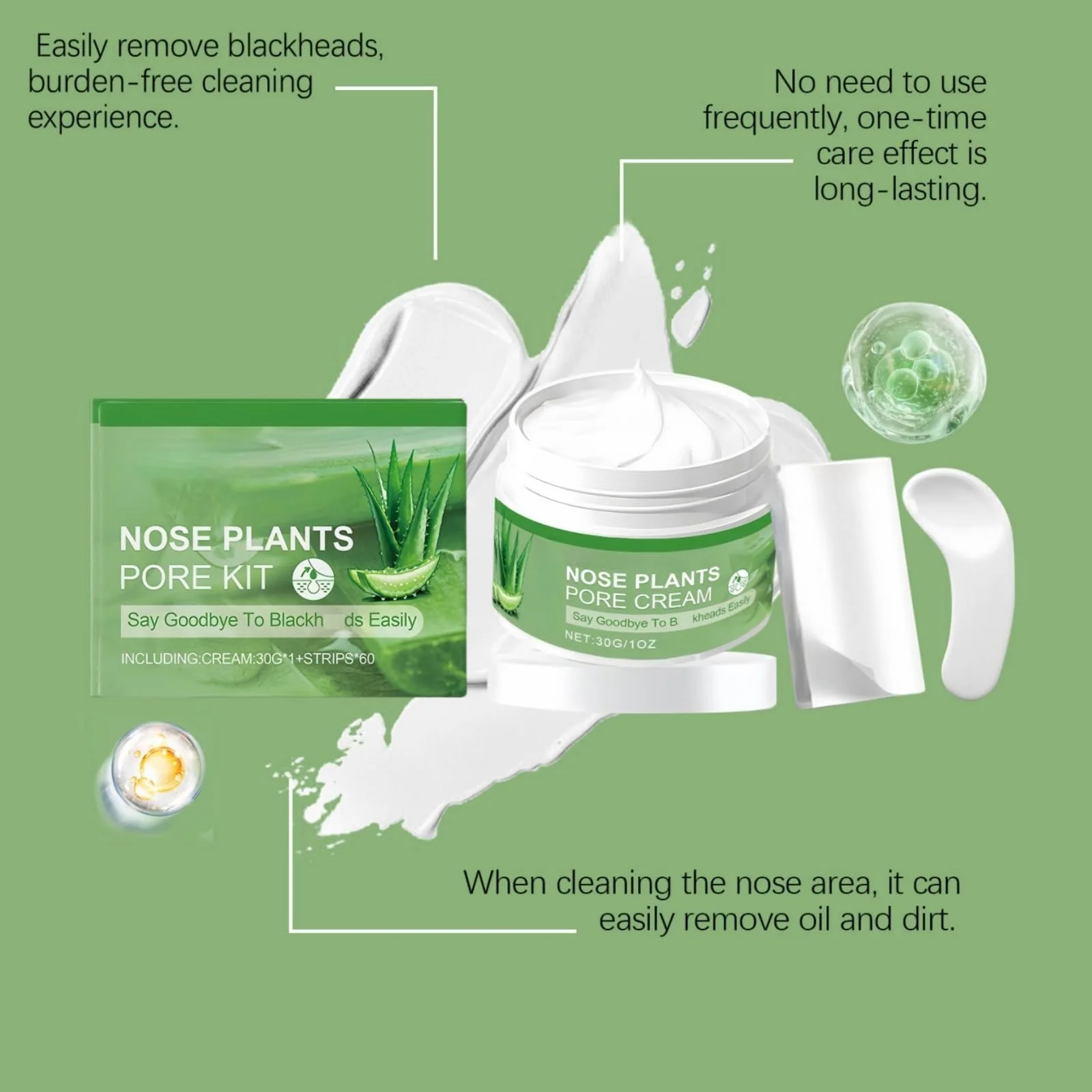 Маска для видалення чорних цяток (60 шт. в упаковці), смужки для глибокого очищення пор, фото №6 Маска для видалення чорних цяток (60 шт. в упаковці), смужки для глибокого очищення пор, фото №6