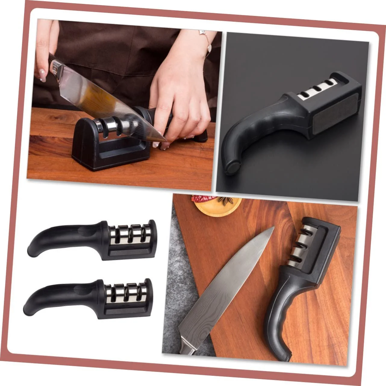 Точило для ножів Ciieeo ручна 2 шт., фото №7