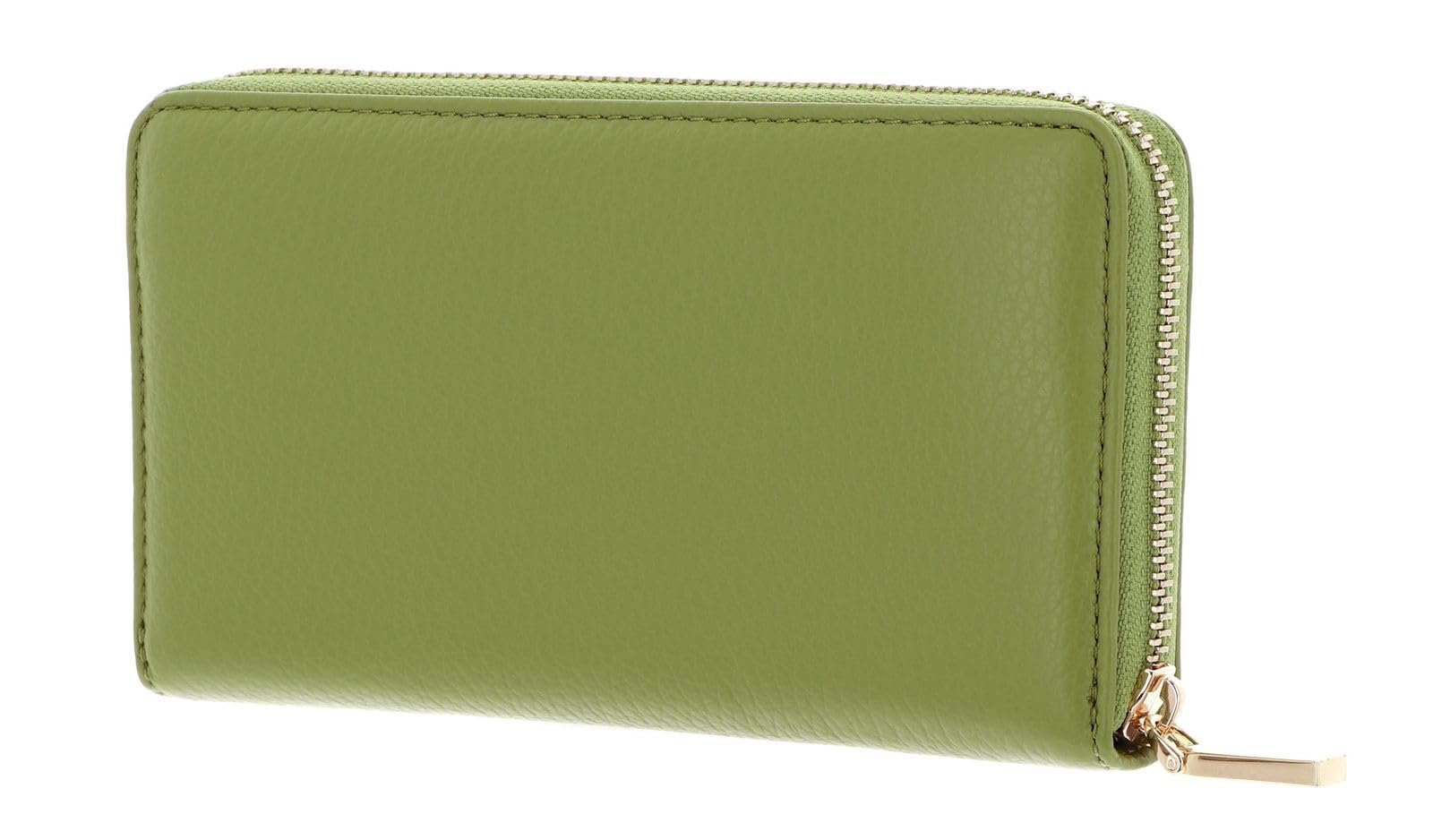 Кошелек Coccinelle Metallic Soft Grained Leather Guacamole, Guacamole, стандартный размер, современный, фото №4