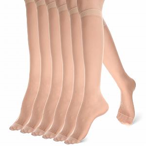 Чулки женские нейлоновые (6 пар) - Фото 1