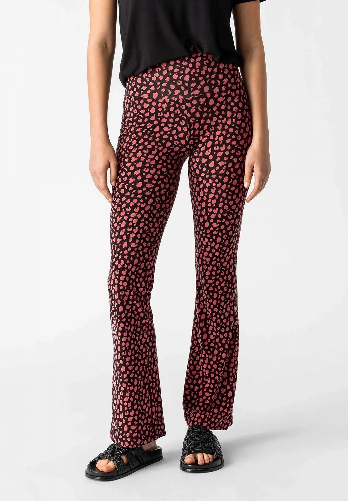 Женские брюки Les Lunes The Belle Pants Dot Black Blush - XL, фото №1