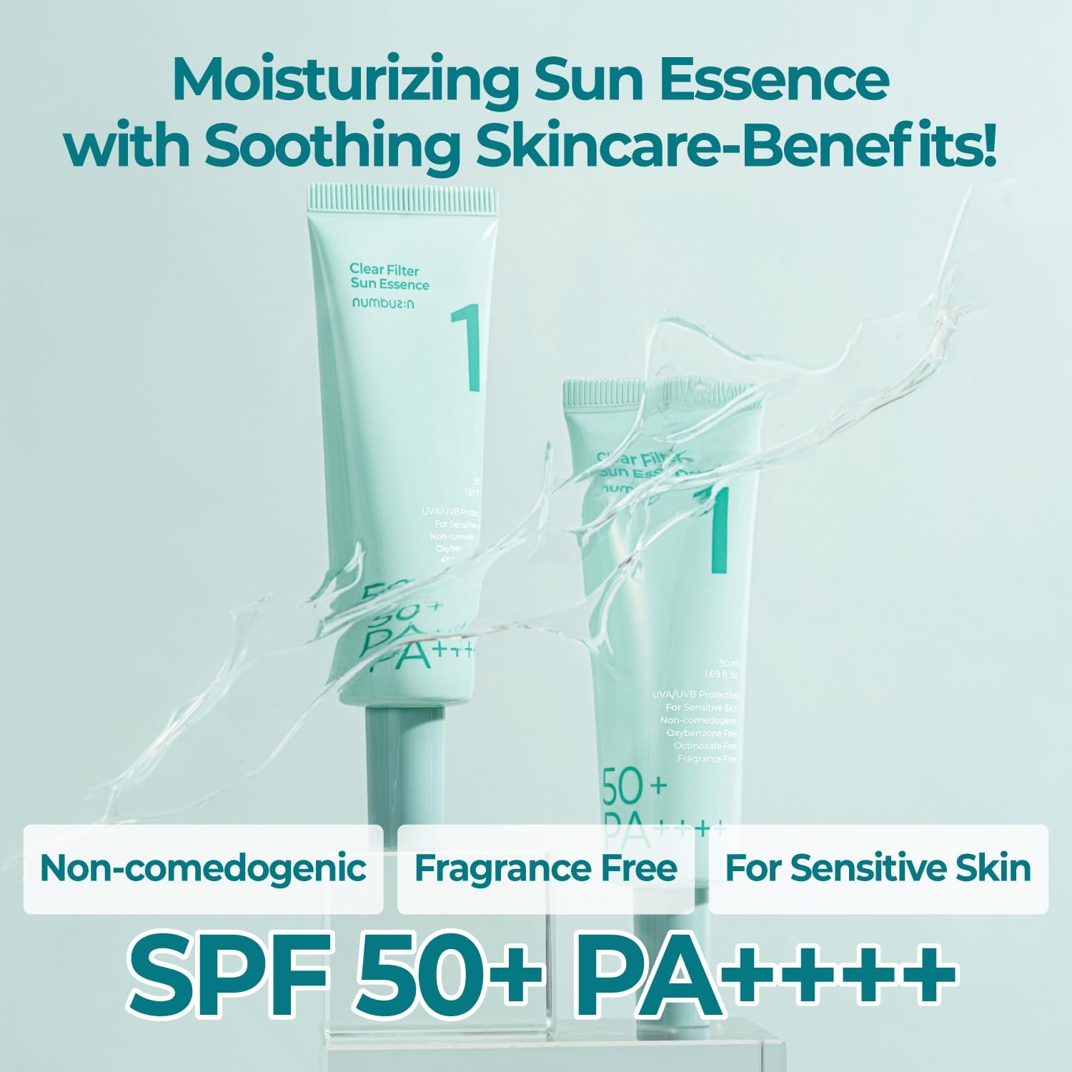 Солнцезащитный крем numbuzin Clear Filter Sun Essence 50 мл, фото №2
