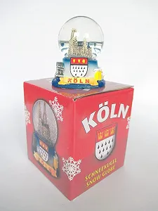 Снежный шар Кельнский собор Герб Снежный шар Германия Сувенир (011) - Фото 1