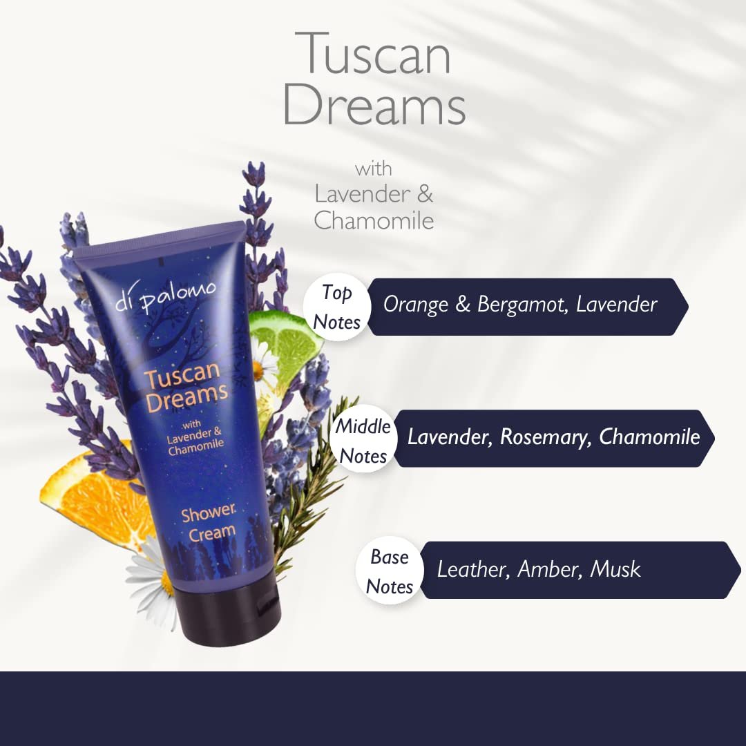Гель-крем для душу Di Palomo Tuscan Dreams з лавандою та ромашкою 200 мл, фото №2