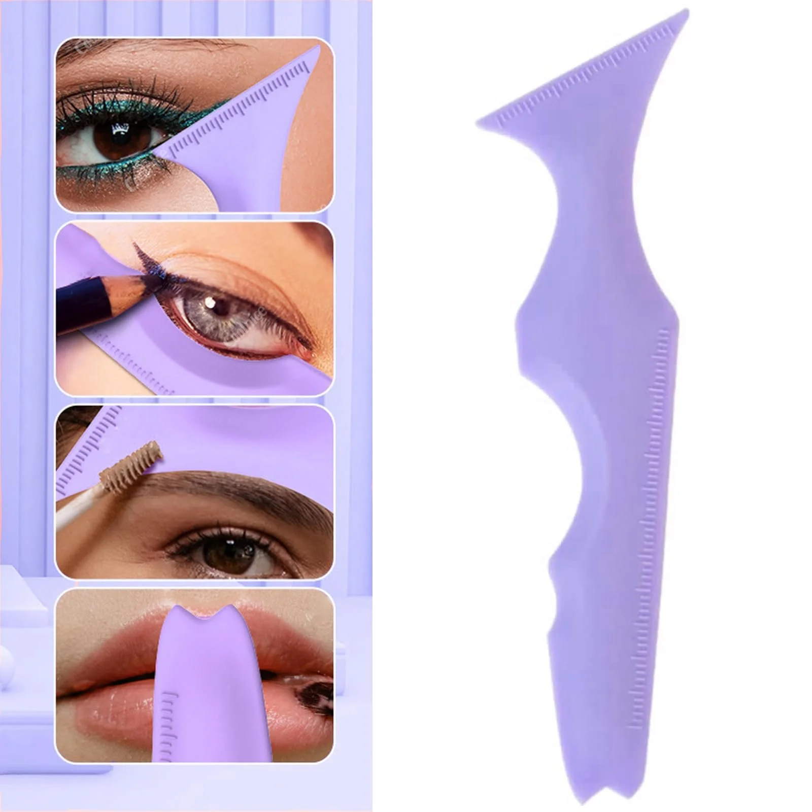 Шаблон для підводки очей Flexible Eyeliner Schablonen Make-up (Фіолетовий), фото №3 Шаблон для підводки очей Flexible Eyeliner Schablonen Make-up (Фіолетовий), фото №3