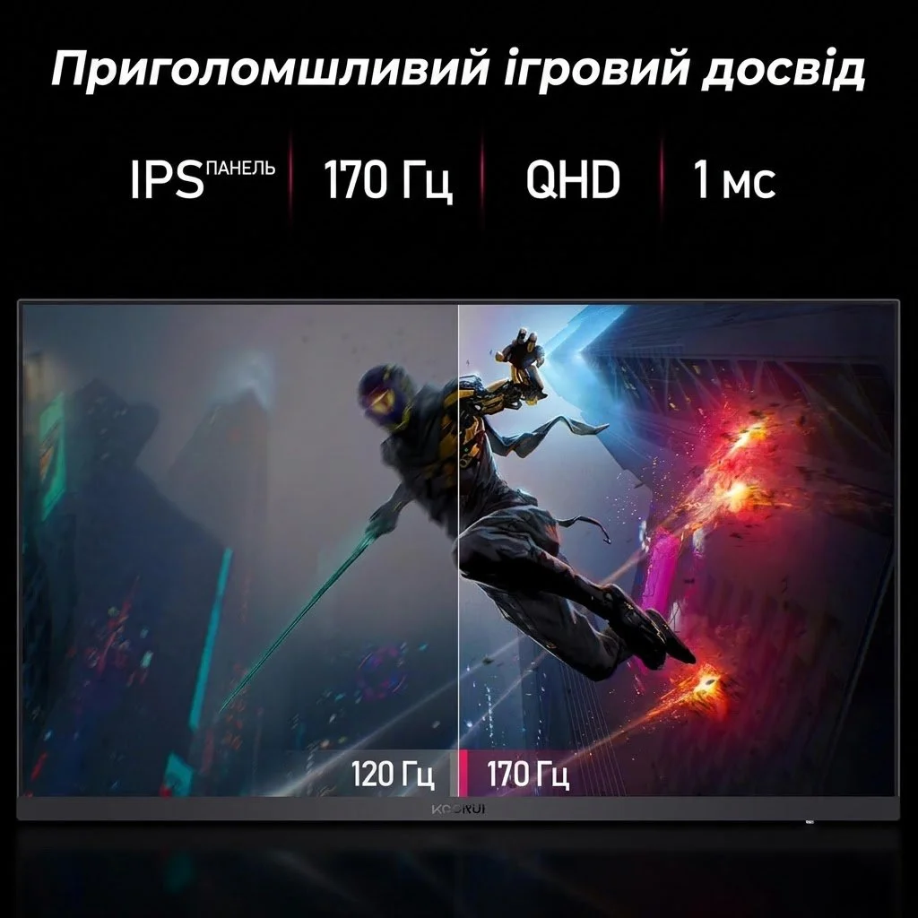 Монітор 27" KOORUI MG27H3Q 2К IPS 170 Гц, фото №3