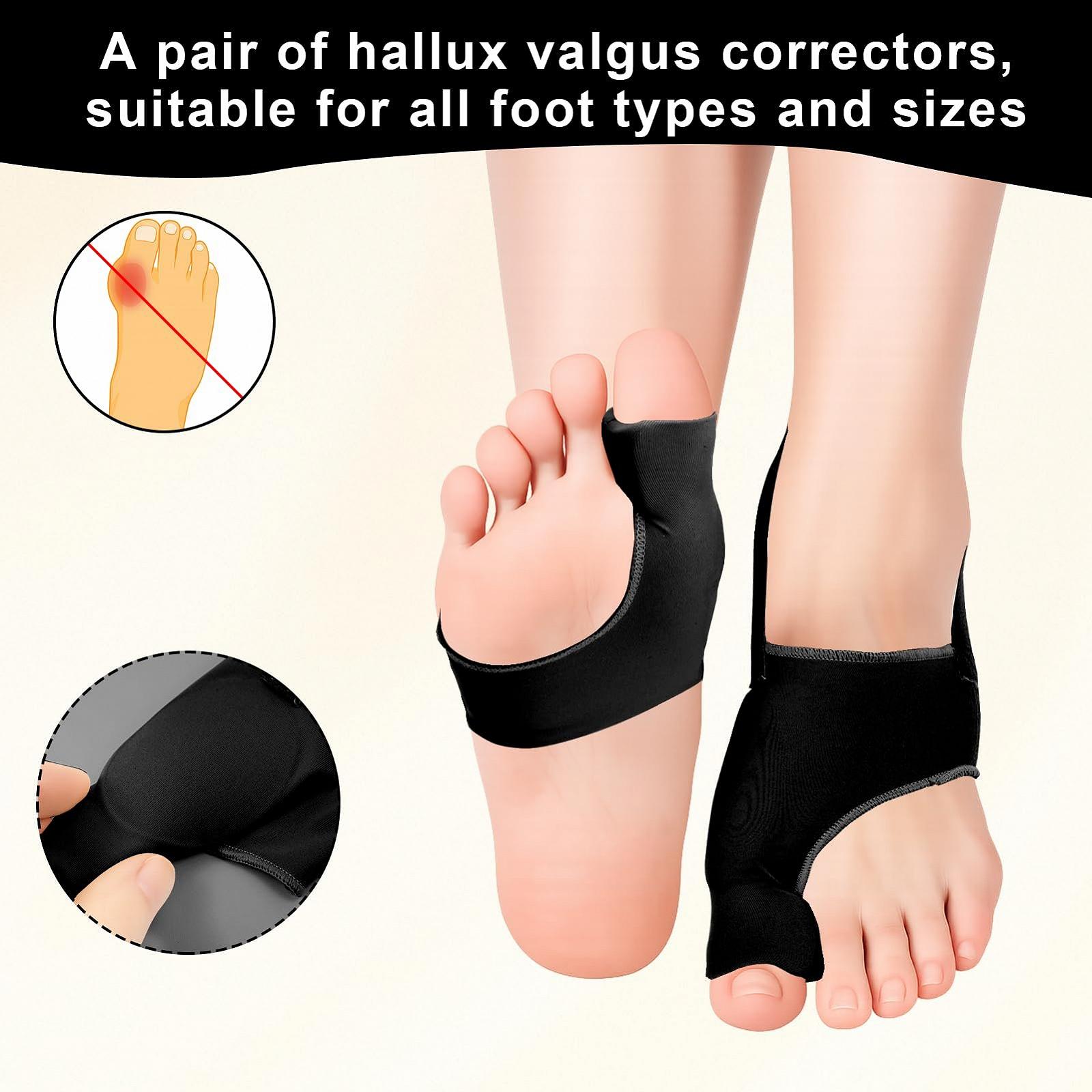 Корректор большого пальца стопы (2 шт. в упаковке) с регулируемым ремешком, фото №2