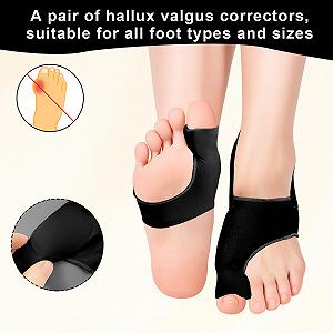 Корректор большого пальца стопы (2 шт. в упаковке) с регулируемым ремешком synthetic.ua - Фото 1