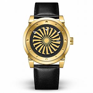 Годинник ZINVO Blade 12K Gold чоловічий, люкс, з італійським шкіряним ремінцем - Фото 1