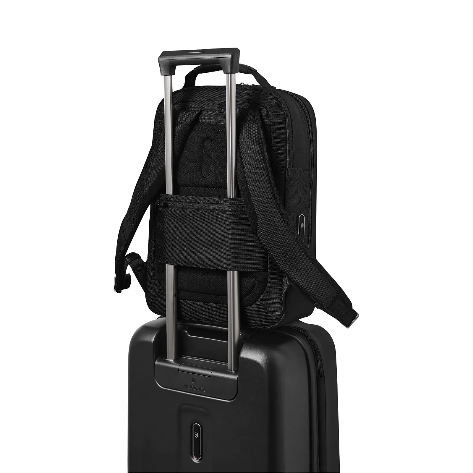 Рюкзак для ноутбука Victorinox Mythic з відділенням для планшета та ременем для валізи Чорний, фото №6 Рюкзак для ноутбука Victorinox Mythic з відділенням для планшета та ременем для валізи Чорний, фото №6