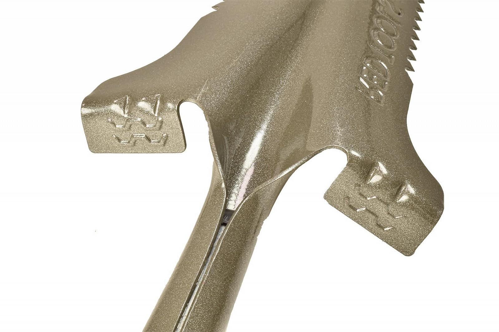 Лопата Red Tools садова з пилкою для коріння, 115 см, для кам'янистих та твердих грунтів, з м'якою ручкою, сіра, фото №9