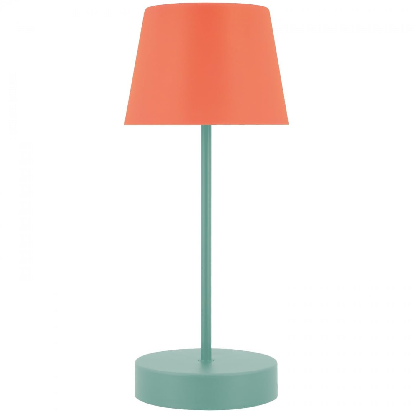Настільна лампа Remember Oscar Пластик LED Акумуляторна з димером Кораловий/Бірюзовий, фото №1
