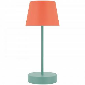 Настільна лампа Remember Oscar Пластик LED Акумуляторна з димером Кораловий/Бірюзовий - Фото 1