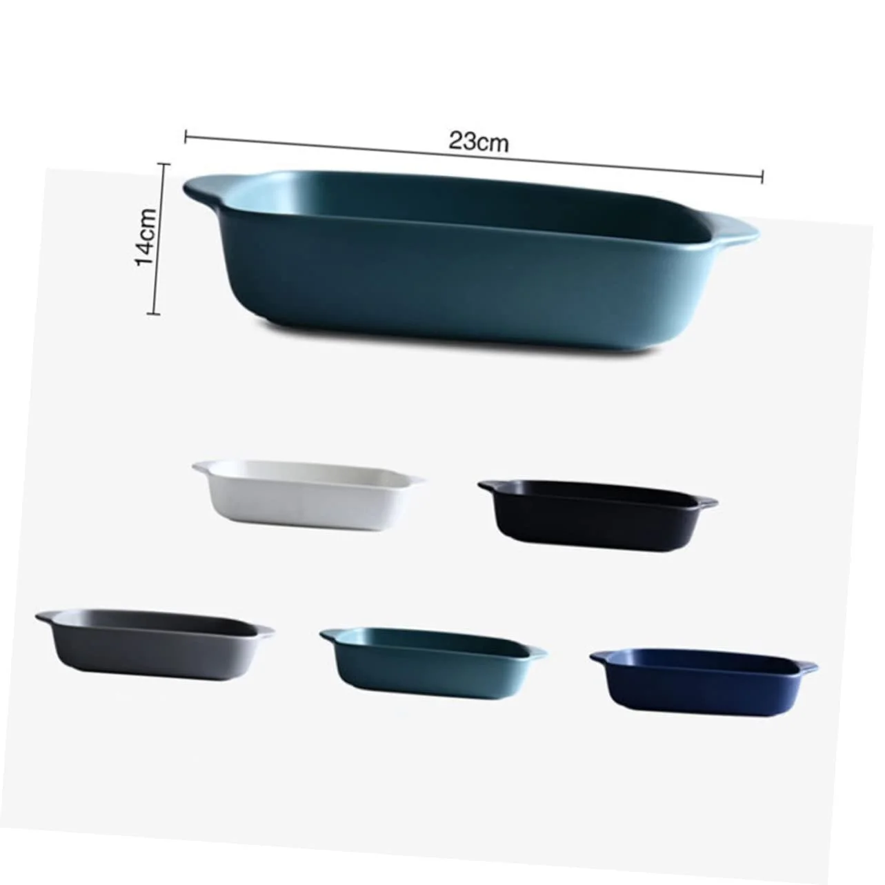 Форма для запікання VALICLUD прямокутна термостійка з ручками чорна, фото №2