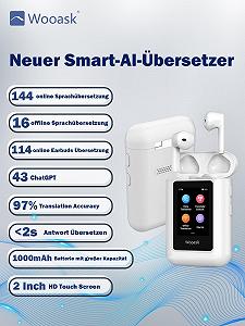 Навушники-перекладачі Wooask A8, 144 мови, 16 мов офлайн synthetic.ua - Фото 1