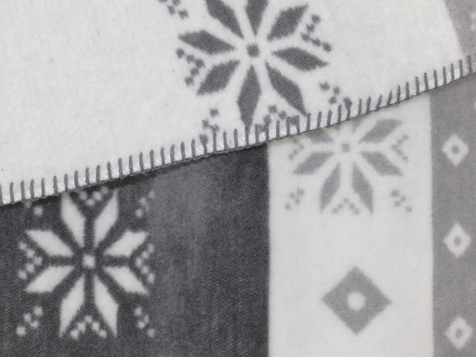 Покривало Moon Luxury Сірий Білий Вовняна Покривало 150 x 200 см Зимовий Олень, фото №4 Покривало Moon Luxury Сірий Білий Вовняна Покривало 150 x 200 см Зимовий Олень, фото №4