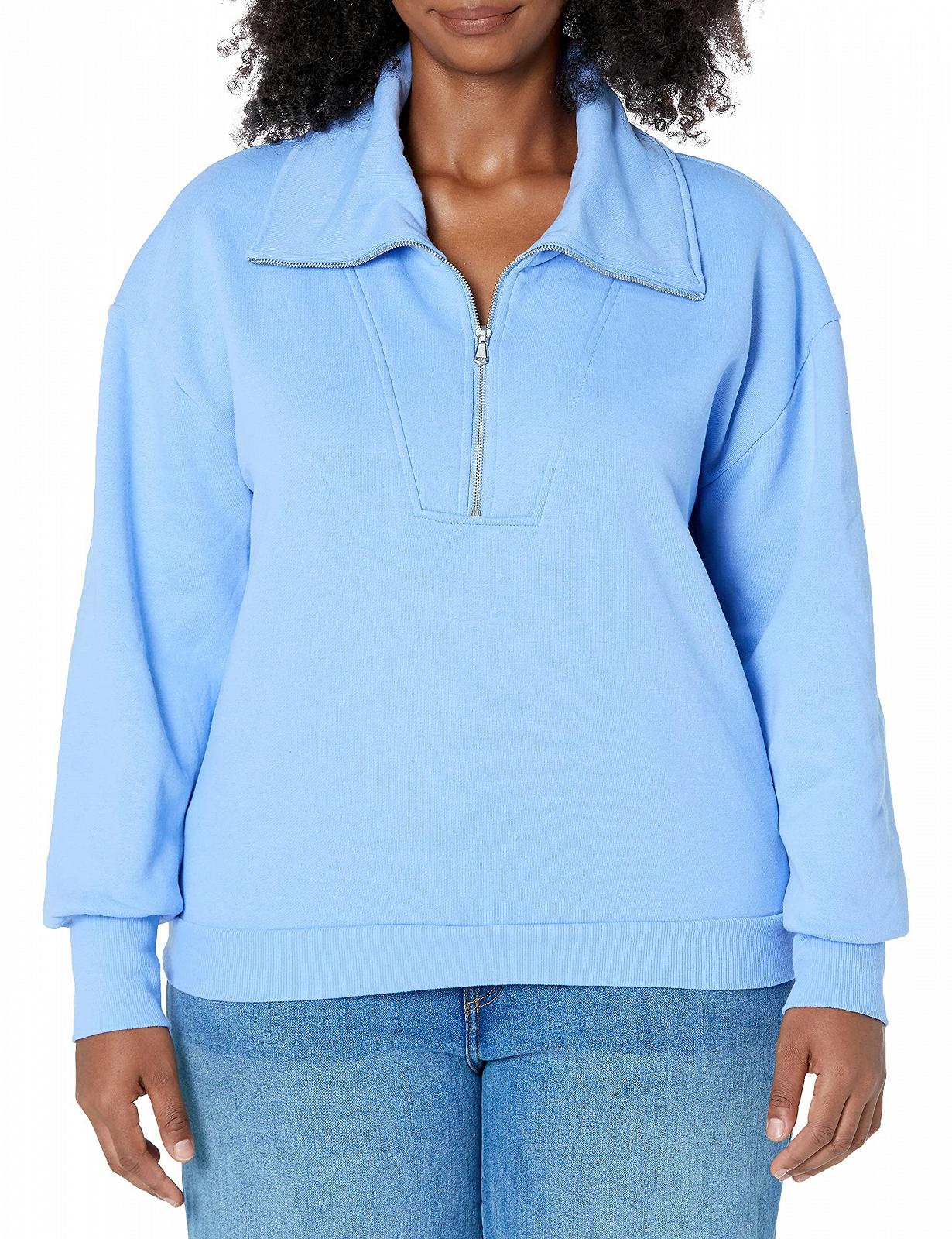 Кофта The Drop Hayley Фліс напівблискавка, фото №4 Кофта The Drop Hayley Фліс напівблискавка, фото №4