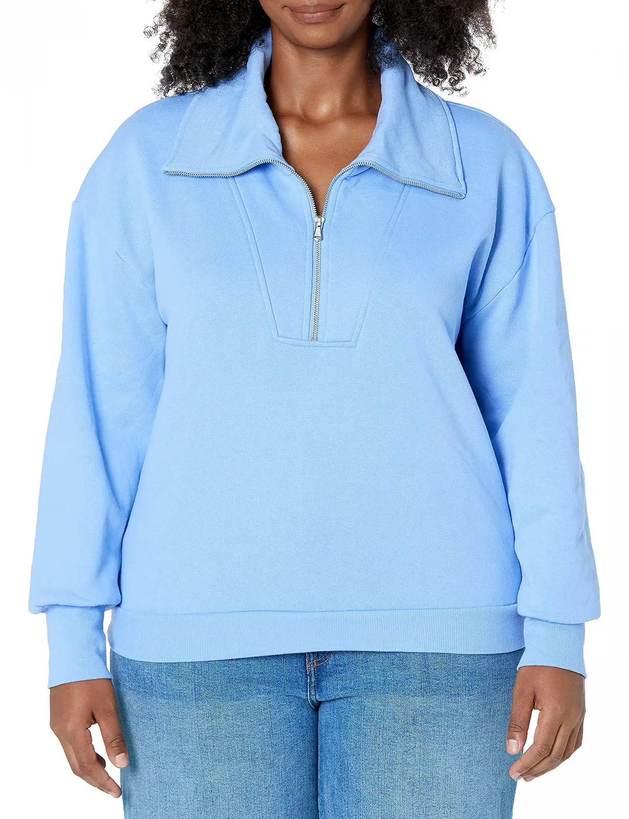 Кофта The Drop Hayley Флис полумолния, фото №4 Кофта The Drop Hayley Флис полумолния, фото №4