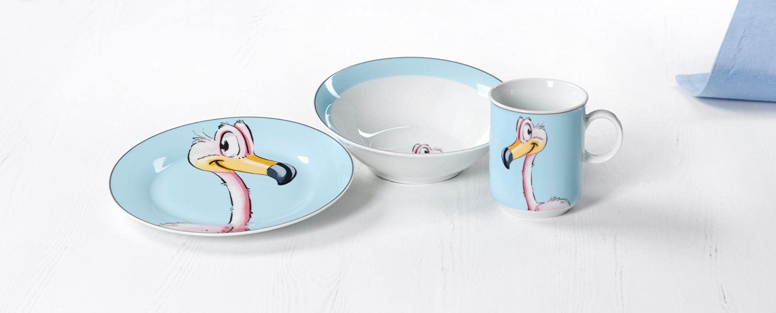 Набір дитячих чашок Ritzenhoff & Breker Happy Zoo, 4 шт, 270 мл, дитячі чашки з ручкою та мотивами тварин, фото №3