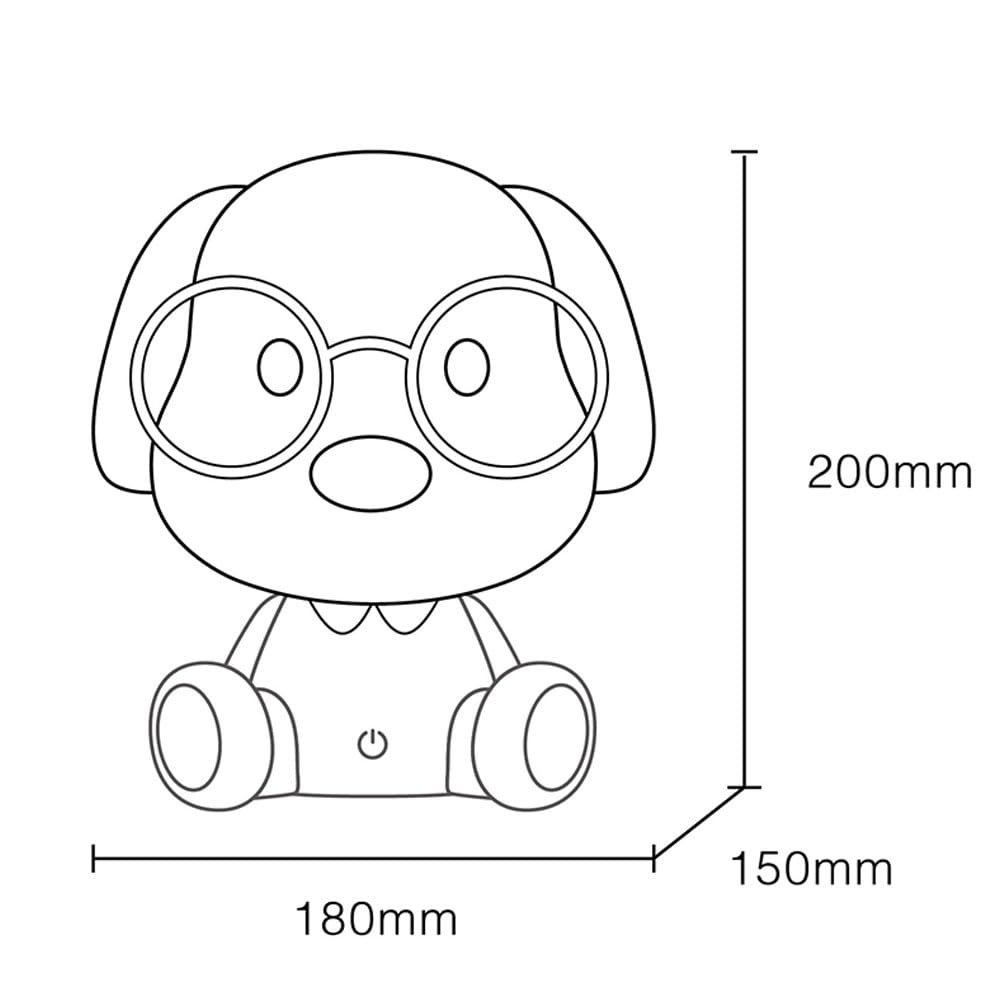 Настольная лампа GLOBO LED Dog Touch Dimmer 1 W 32 lm Warm White 18 x 20 см Blue, фото №9