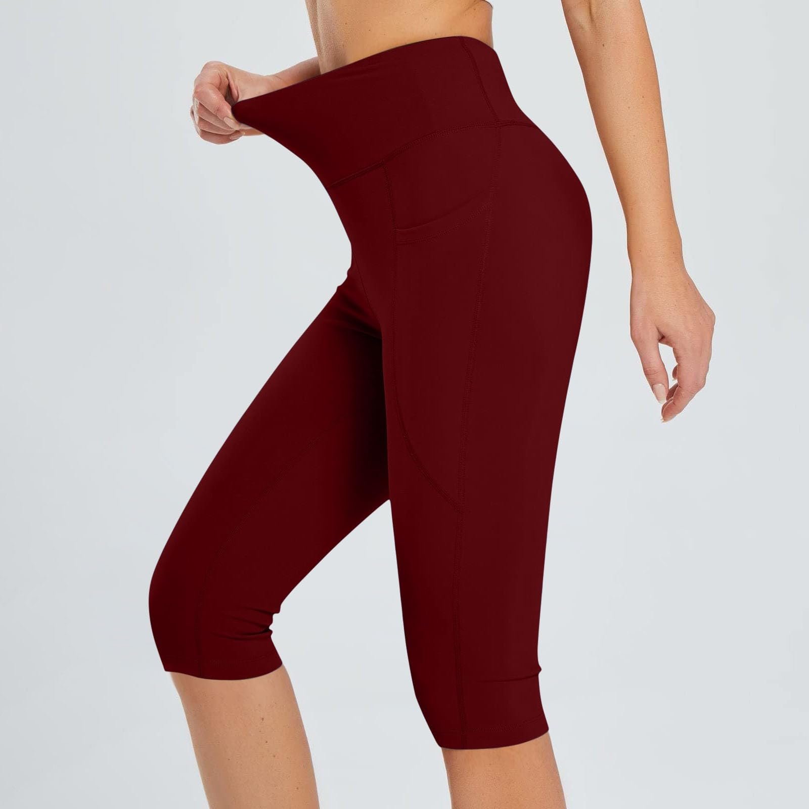 Спортивные Шорты Yekdmxop 3/4 Capri Push Up с высокой талией, фото №3