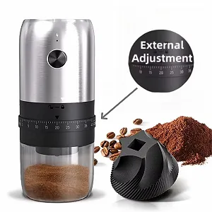 Кофемолка Espresso Grinder Аккумуляторная регулируемая synthetic.ua - Фото 1