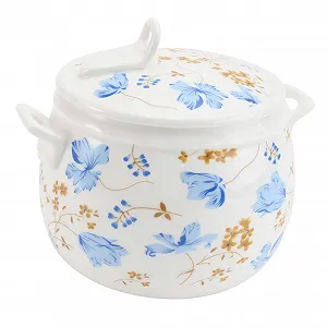 Кастрюля Gatuida керамическая с крышкой дизайн Орхидея термостойкая Scatter - Фото 1